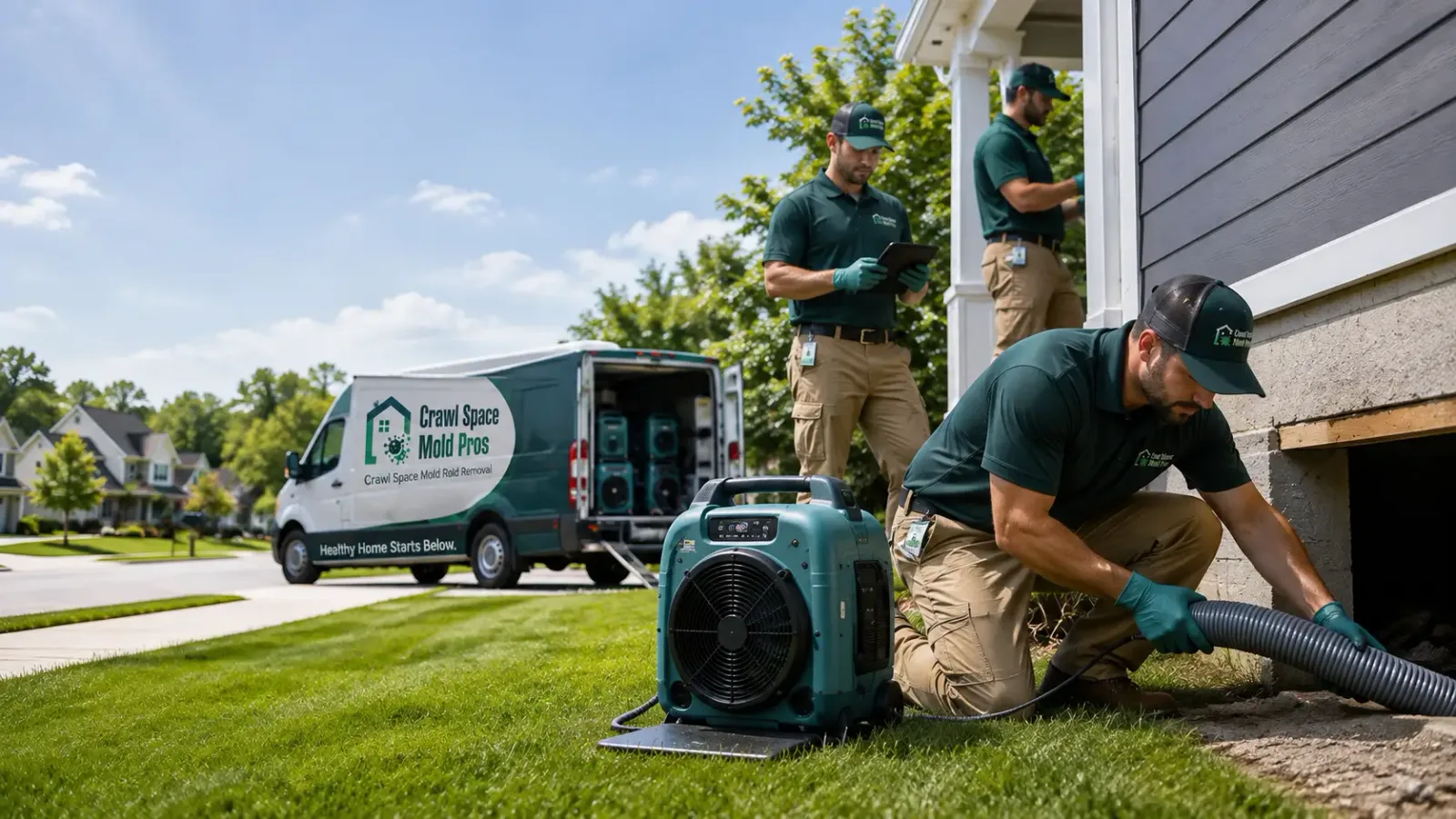 Crawl Space Mold Removal in Scotia, CA